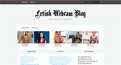 Desktop Screenshot of fetishwebcamblog.com